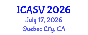 International Conference on Animal Sciences and Veterinary (ICASV) July 17, 2026 - Quebec City, Canada International Conference on Animal Sciences and Veterinary (ICASV) July 17, 2026 - Quebec City, Canada