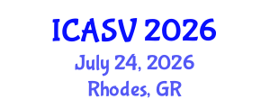 International Conference on Animal Sciences and Veterinary (ICASV) July 24, 2026 - Rhodes, Greece International Conference on Animal Sciences and Veterinary (ICASV) July 24, 2026 - Rhodes, Greece