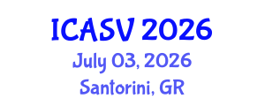 International Conference on Animal Sciences and Veterinary (ICASV) July 03, 2026 - Santorini, Greece International Conference on Animal Sciences and Veterinary (ICASV) July 03, 2026 - Santorini, Greece