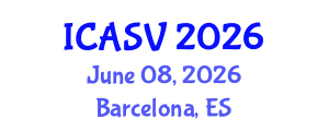 International Conference on Animal Sciences and Veterinary (ICASV) June 08, 2026 - Barcelona, Spain International Conference on Animal Sciences and Veterinary (ICASV) June 08, 2026 - Barcelona, Spain