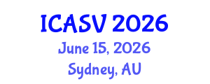 International Conference on Animal Sciences and Veterinary (ICASV) June 15, 2026 - Sydney, Australia International Conference on Animal Sciences and Veterinary (ICASV) June 15, 2026 - Sydney, Australia