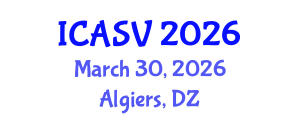International Conference on Animal Sciences and Veterinary (ICASV) March 30, 2026 - Algiers, Algeria International Conference on Animal Sciences and Veterinary (ICASV) March 30, 2026 - Algiers, Algeria