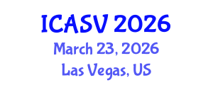 International Conference on Animal Sciences and Veterinary (ICASV) March 23, 2026 - Las Vegas, United States International Conference on Animal Sciences and Veterinary (ICASV) March 23, 2026 - Las Vegas, United States