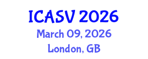 International Conference on Animal Sciences and Veterinary (ICASV) March 09, 2026 - London, United Kingdom International Conference on Animal Sciences and Veterinary (ICASV) March 09, 2026 - London, United Kingdom