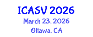 International Conference on Animal Sciences and Veterinary (ICASV) March 23, 2026 - Ottawa, Canada International Conference on Animal Sciences and Veterinary (ICASV) March 23, 2026 - Ottawa, Canada