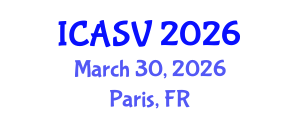 International Conference on Animal Sciences and Veterinary (ICASV) March 30, 2026 - Paris, France International Conference on Animal Sciences and Veterinary (ICASV) March 30, 2026 - Paris, France