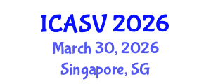 International Conference on Animal Sciences and Veterinary (ICASV) March 30, 2026 - Singapore, Singapore International Conference on Animal Sciences and Veterinary (ICASV) March 30, 2026 - Singapore, Singapore