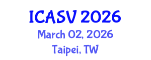 International Conference on Animal Sciences and Veterinary (ICASV) March 02, 2026 - Taipei, Taiwan International Conference on Animal Sciences and Veterinary (ICASV) March 02, 2026 - Taipei, Taiwan