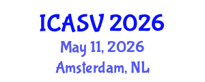 International Conference on Animal Sciences and Veterinary (ICASV) May 11, 2026 - Amsterdam, Netherlands International Conference on Animal Sciences and Veterinary (ICASV) May 11, 2026 - Amsterdam, Netherlands