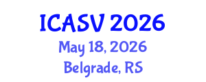 International Conference on Animal Sciences and Veterinary (ICASV) May 18, 2026 - Belgrade, Serbia International Conference on Animal Sciences and Veterinary (ICASV) May 18, 2026 - Belgrade, Serbia