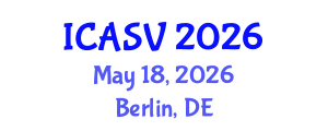 International Conference on Animal Sciences and Veterinary (ICASV) May 18, 2026 - Berlin, Germany International Conference on Animal Sciences and Veterinary (ICASV) May 18, 2026 - Berlin, Germany