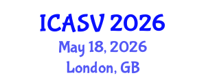 International Conference on Animal Sciences and Veterinary (ICASV) May 18, 2026 - London, United Kingdom International Conference on Animal Sciences and Veterinary (ICASV) May 18, 2026 - London, United Kingdom