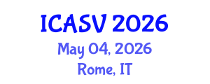 International Conference on Animal Sciences and Veterinary (ICASV) May 04, 2026 - Rome, Italy International Conference on Animal Sciences and Veterinary (ICASV) May 04, 2026 - Rome, Italy