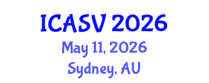 International Conference on Animal Sciences and Veterinary (ICASV) May 11, 2026 - Sydney, Australia International Conference on Animal Sciences and Veterinary (ICASV) May 11, 2026 - Sydney, Australia