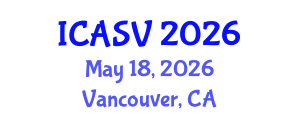 International Conference on Animal Sciences and Veterinary (ICASV) May 18, 2026 - Vancouver, Canada International Conference on Animal Sciences and Veterinary (ICASV) May 18, 2026 - Vancouver, Canada