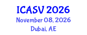 International Conference on Animal Sciences and Veterinary (ICASV) November 08, 2026 - Dubai, United Arab Emirates International Conference on Animal Sciences and Veterinary (ICASV) November 08, 2026 - Dubai, United Arab Emirates