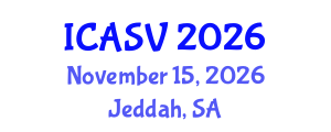 International Conference on Animal Sciences and Veterinary (ICASV) November 15, 2026 - Jeddah, Saudi Arabia International Conference on Animal Sciences and Veterinary (ICASV) November 15, 2026 - Jeddah, Saudi Arabia