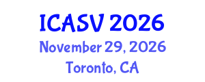 International Conference on Animal Sciences and Veterinary (ICASV) November 29, 2026 - Toronto, Canada International Conference on Animal Sciences and Veterinary (ICASV) November 29, 2026 - Toronto, Canada