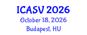 International Conference on Animal Sciences and Veterinary (ICASV) October 18, 2026 - Budapest, Hungary International Conference on Animal Sciences and Veterinary (ICASV) October 18, 2026 - Budapest, Hungary