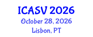 International Conference on Animal Sciences and Veterinary (ICASV) October 28, 2026 - Lisbon, Portugal International Conference on Animal Sciences and Veterinary (ICASV) October 28, 2026 - Lisbon, Portugal