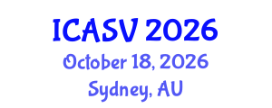 International Conference on Animal Sciences and Veterinary (ICASV) October 18, 2026 - Sydney, Australia International Conference on Animal Sciences and Veterinary (ICASV) October 18, 2026 - Sydney, Australia