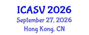 International Conference on Animal Sciences and Veterinary (ICASV) September 27, 2026 - Hong Kong, China International Conference on Animal Sciences and Veterinary (ICASV) September 27, 2026 - Hong Kong, China