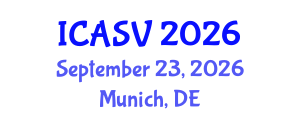 International Conference on Animal Sciences and Veterinary (ICASV) September 23, 2026 - Munich, Germany International Conference on Animal Sciences and Veterinary (ICASV) September 23, 2026 - Munich, Germany