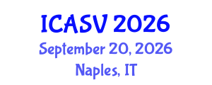 International Conference on Animal Sciences and Veterinary (ICASV) September 20, 2026 - Naples, Italy International Conference on Animal Sciences and Veterinary (ICASV) September 20, 2026 - Naples, Italy