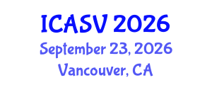 International Conference on Animal Sciences and Veterinary (ICASV) September 23, 2026 - Vancouver, Canada International Conference on Animal Sciences and Veterinary (ICASV) September 23, 2026 - Vancouver, Canada