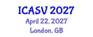 International Conference on Animal Sciences and Veterinary (ICASV) April 22, 2027 - London, United Kingdom International Conference on Animal Sciences and Veterinary (ICASV) April 22, 2027 - London, United Kingdom