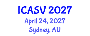 International Conference on Animal Sciences and Veterinary (ICASV) April 24, 2027 - Sydney, Australia International Conference on Animal Sciences and Veterinary (ICASV) April 24, 2027 - Sydney, Australia
