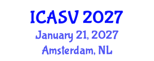 International Conference on Animal Sciences and Veterinary (ICASV) January 21, 2027 - Amsterdam, Netherlands International Conference on Animal Sciences and Veterinary (ICASV) January 21, 2027 - Amsterdam, Netherlands