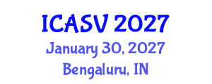 International Conference on Animal Sciences and Veterinary (ICASV) January 30, 2027 - Bengaluru, India International Conference on Animal Sciences and Veterinary (ICASV) January 30, 2027 - Bengaluru, India