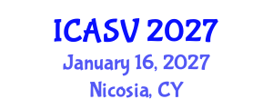 International Conference on Animal Sciences and Veterinary (ICASV) January 16, 2027 - Nicosia, Cyprus International Conference on Animal Sciences and Veterinary (ICASV) January 16, 2027 - Nicosia, Cyprus