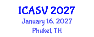 International Conference on Animal Sciences and Veterinary (ICASV) January 16, 2027 - Phuket, Thailand International Conference on Animal Sciences and Veterinary (ICASV) January 16, 2027 - Phuket, Thailand