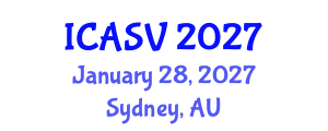 International Conference on Animal Sciences and Veterinary (ICASV) January 28, 2027 - Sydney, Australia International Conference on Animal Sciences and Veterinary (ICASV) January 28, 2027 - Sydney, Australia