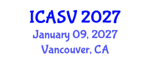International Conference on Animal Sciences and Veterinary (ICASV) January 09, 2027 - Vancouver, Canada International Conference on Animal Sciences and Veterinary (ICASV) January 09, 2027 - Vancouver, Canada