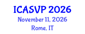 International Conference on Animal Sciences and Veterinary Pathology (ICASVP) November 11, 2026 - Rome, Italy