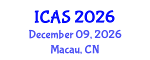 International Conference on Animal Sciences (ICAS) December 09, 2026 - Macau, China International Conference on Animal Sciences (ICAS) December 09, 2026 - Macau, China