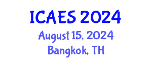 International Conference on Anthropological and Ethnological Sciences (ICAES) August 15, 2024 - Bangkok, Thailand