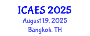 International Conference on Anthropological and Ethnological Sciences (ICAES) August 19, 2025 - Bangkok, Thailand