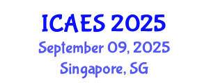 International Conference on Anthropological and Ethnological Sciences (ICAES) September 09, 2025 - Singapore, Singapore