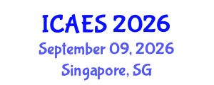 International Conference on Anthropological and Ethnological Sciences (ICAES) September 09, 2026 - Singapore, Singapore