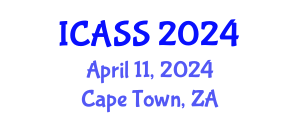 International Conference on Anthropological and Sociological Sciences (ICASS) April 11, 2024 - Cape Town, South Africa