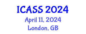 International Conference on Anthropological and Sociological Sciences (ICASS) April 11, 2024 - London, United Kingdom