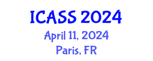 International Conference on Anthropological and Sociological Sciences (ICASS) April 11, 2024 - Paris, France