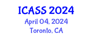 International Conference on Anthropological and Sociological Sciences (ICASS) April 04, 2024 - Toronto, Canada