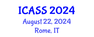 International Conference on Anthropological and Sociological Sciences (ICASS) August 22, 2024 - Rome, Italy