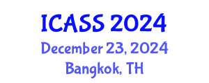 International Conference on Anthropological and Sociological Sciences (ICASS) December 23, 2024 - Bangkok, Thailand
