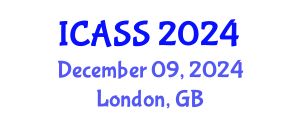 International Conference on Anthropological and Sociological Sciences (ICASS) December 09, 2024 - London, United Kingdom